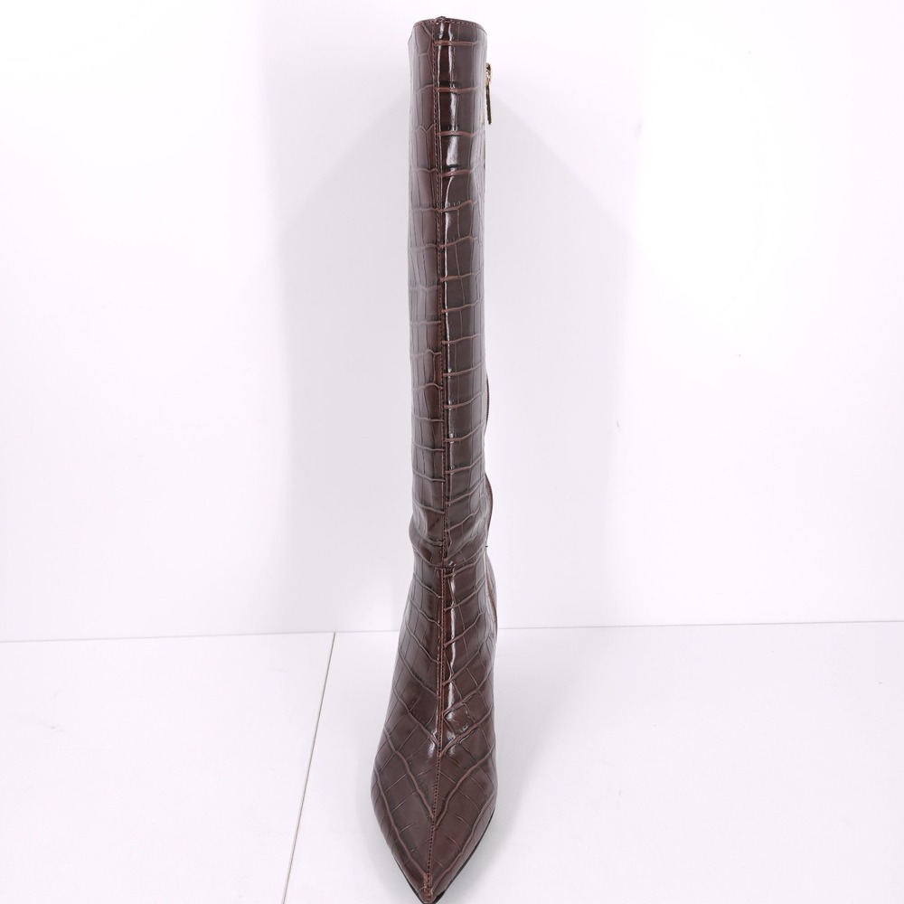 Guess Wayla Dark Brown Knee High Tall Pointed Toe Stiletto Boots Womens Size 8 M - Picture 5 of 15